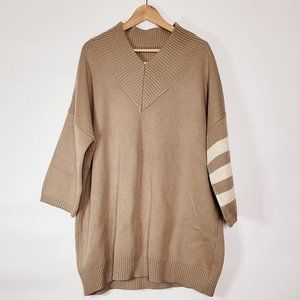 AGAIN Oversized sweater in khaki